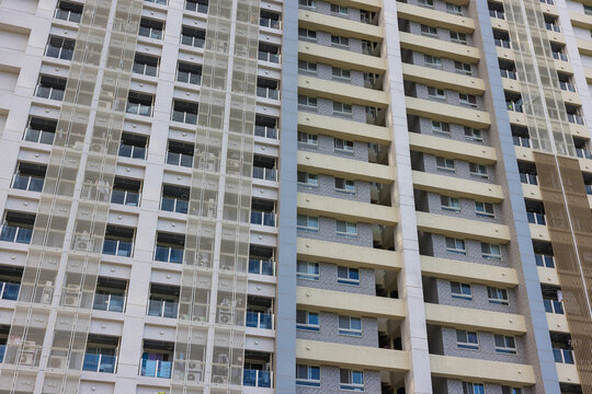 Tall residential building in Taiwan city