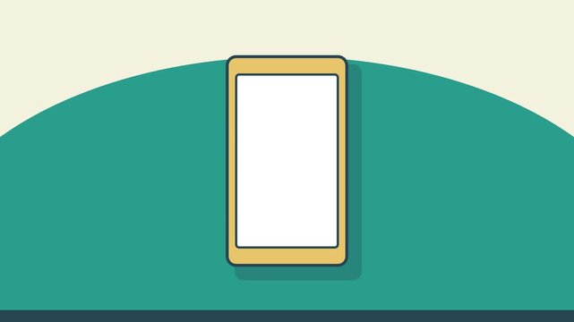 Educational animation explaining the smartphone compass sensor and Hall effect with schematic visualization of moving electrons and magnetic fields