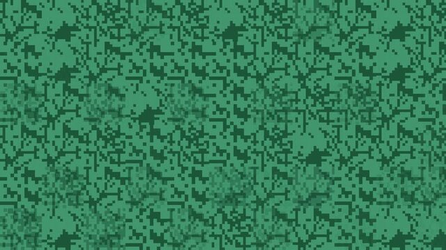 Seamless pixel pattern loop in navy, green - modern animated 4K motion background for video editing, social media and presentation