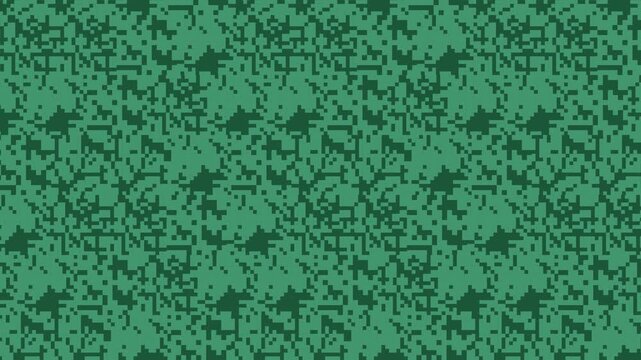 Seamless pixel pattern loop in navy, green - creative animated 4K motion background for video editing, social media and presentation