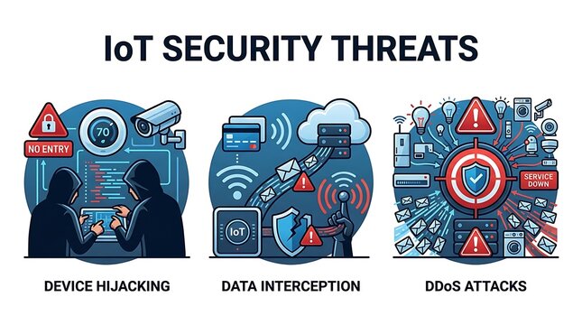 Internet of things security threats and common cyber attacks
