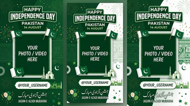 Pakistan Independence Day 77th Anniversary Celebration Poster