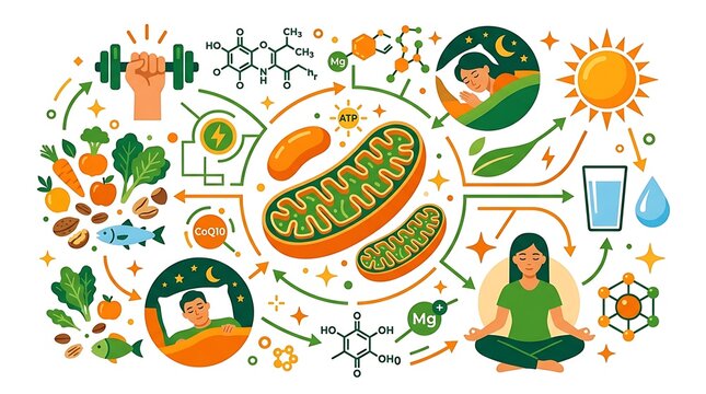 Healthy lifestyle habits for mitochondrial function and cellular energy