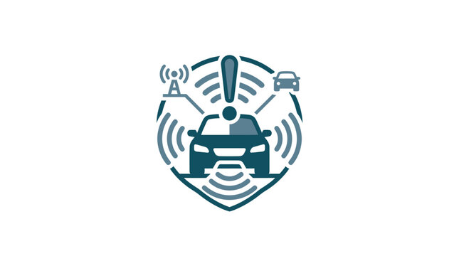 Connected Car Technology Smart Vehicle.