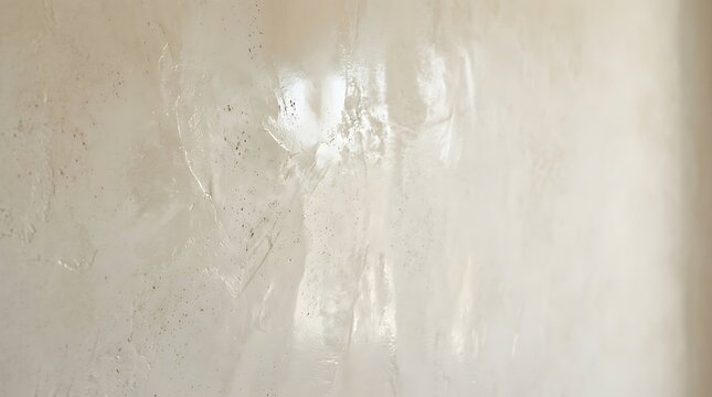 Polished venetian plaster wall texture with glossy finish