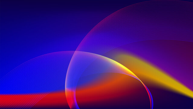 abstract background with rainbow