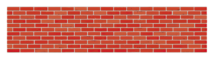 Red brick wall texture background © elsa