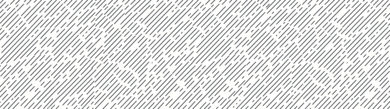 Abstract monochrome diagonal dashed lines pattern background