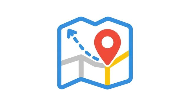 Navigation Map Location Icon Direction.