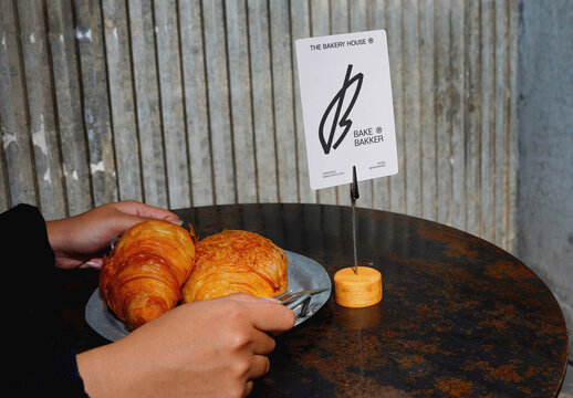 Bakery Name Stand Mockup