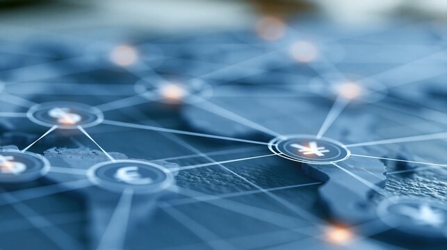 Global Financial Network Connecting Currencies with Digital Technology and Economic Growth