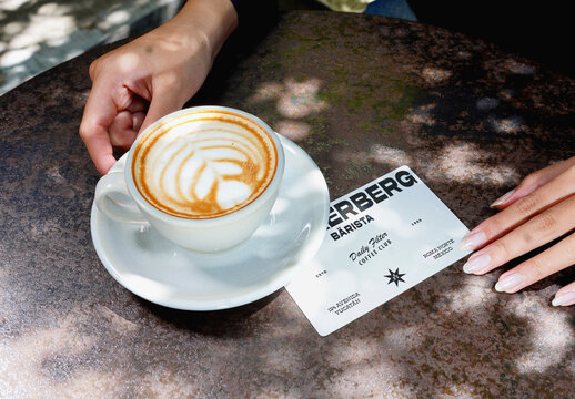 Coffee Card Mockup