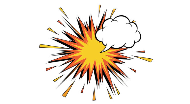 comic explosion, bomb blast