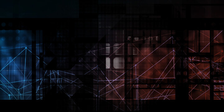 Technology Background Abstract Business Presentation Design Template