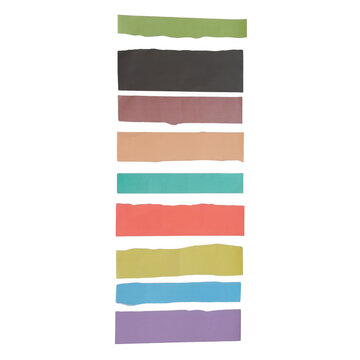Colorful vertical progress bars with checkmarks and x symbols