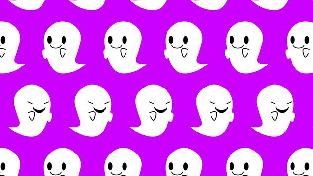 Background animation with a ghost pattern