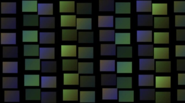 A grid of multicolored squares creates a mosaic effect with varying shades and lighting.