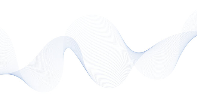 Abstract blue and white wave background illustration