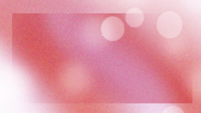 Soft pink and peach bokeh light motion background, dreamy glowing particle lens flare video loop illustration.