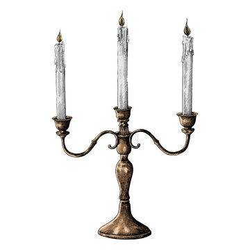 Candle holder png illustration, transparent background