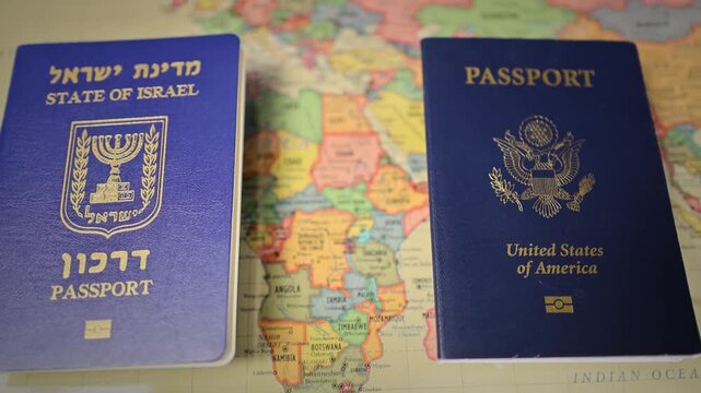 Israeli Passport and United States Passport for International Identity