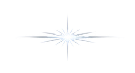 Fototapeta premium Gleaming Star Burst Flare Effect Design Element Isolated on Transparent Background for Creative Graphic Projects