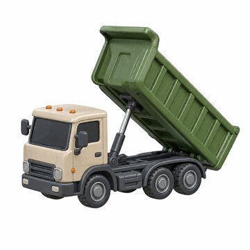 Tipper Truck 3D Isometric Icon 