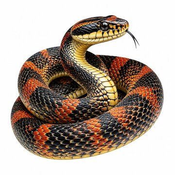 snake on a white background