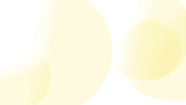 Overlapping yellow circles abstract background with soft white light.