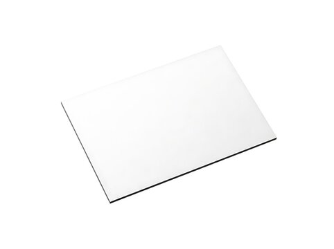 Blank rectangular paper sheet mockup for design presentation