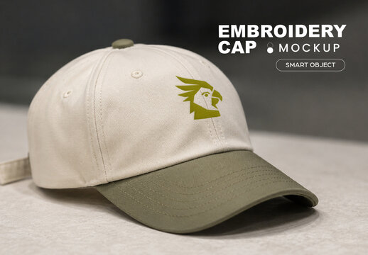 Embroidery Cap Mockup