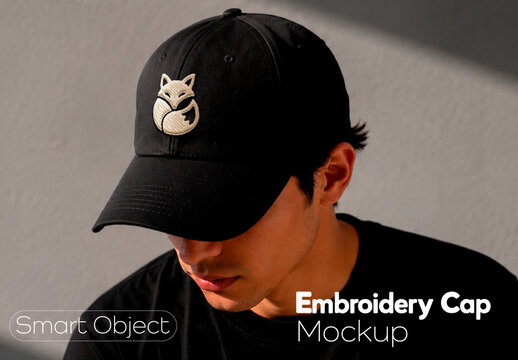 Embroidery Cap Mockup