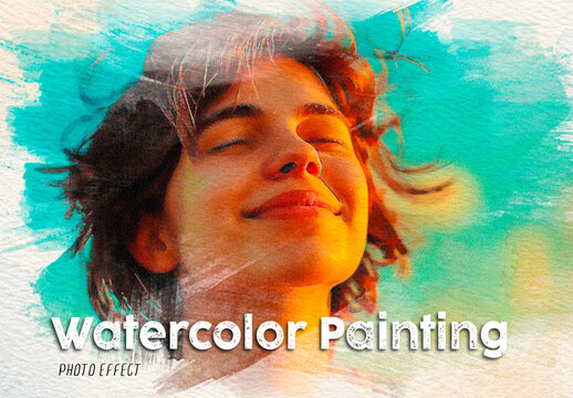 Watercolor Painting Photo Effect
