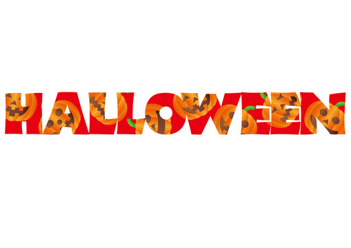 ハロウィンのタイポグラフィ
