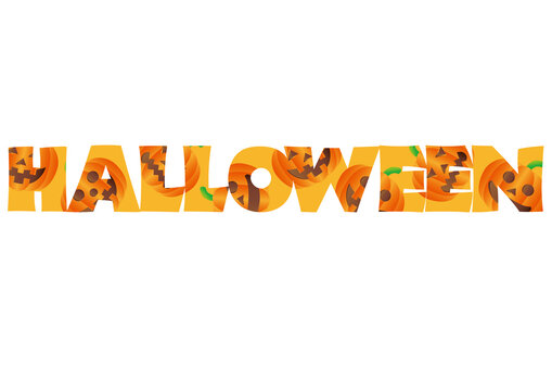 ハロウィンのタイポグラフィ
