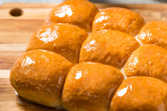 Homemade Buttery Parker House Roll Buns