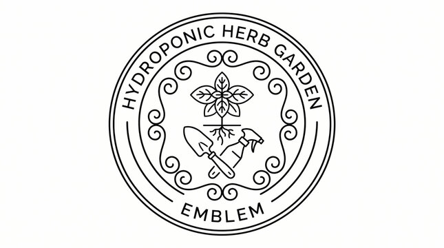 Hydroponic Herb Garden Logo.