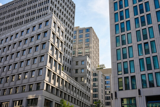 Modern office buildings in urban business district