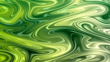 Abstract Liquid Marble Texture with Green Swirls and Smooth Flowing Patterns © moonguyen
