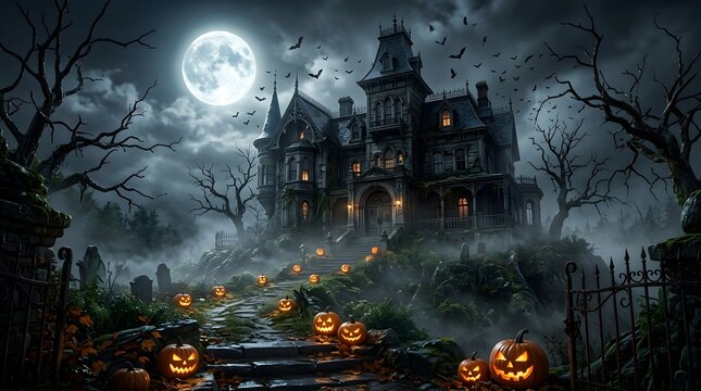 halloween night background