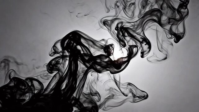 Abstract swirling smoke pattern