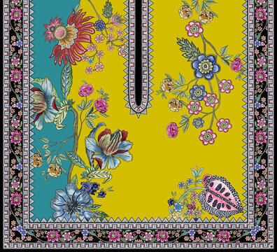 kalamkaru kurti suit design for printing
