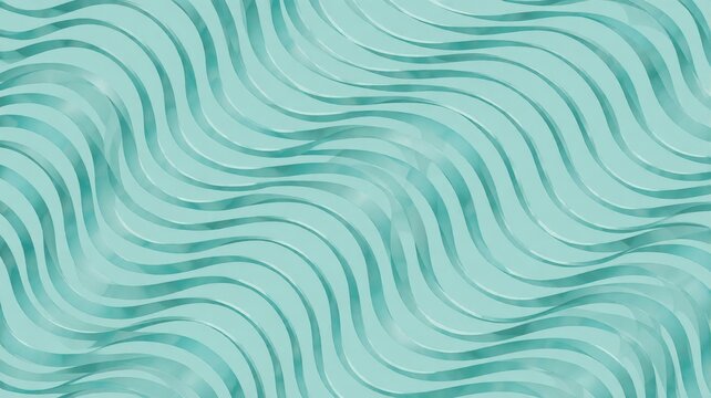 Abstract Aqua Wavy Ribbon Texture