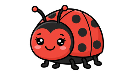 Cute ladybug illustration © Hossain