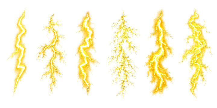 yellow lightning thunderbolt storm