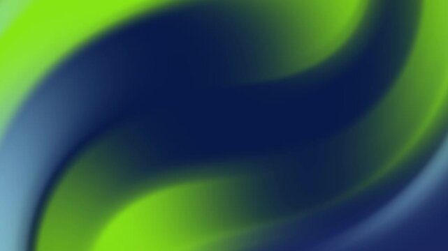 A smooth abstract motion background featuring fluid waves of dark blue and vibrant lime green transitioning seamlessly with a modern aesthetic.