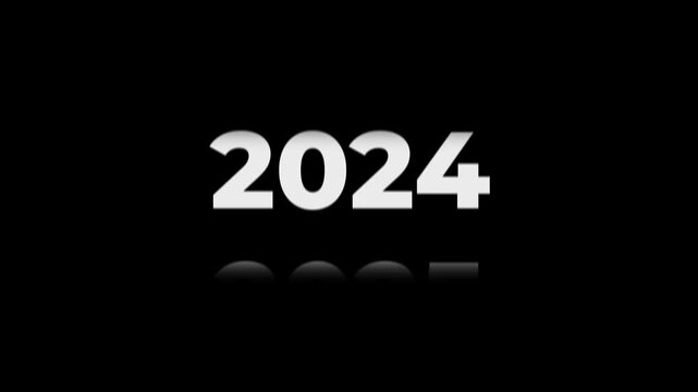 Fast Forward Year Counter Animation 1987 to 2026. Rolling number timeline with motion blur. White text on black background for history, documentary, and time transitions.