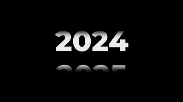 Fast Forward Year Counter Animation 1989 to 2026. Rolling number timeline with motion blur. White text on black background for history, documentary, and time transitions.