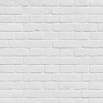 White painted brick wall seamless texture, clean masonry background