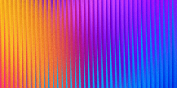 Abstract vertical striped pattern with orange purple and blue gradient color transitions